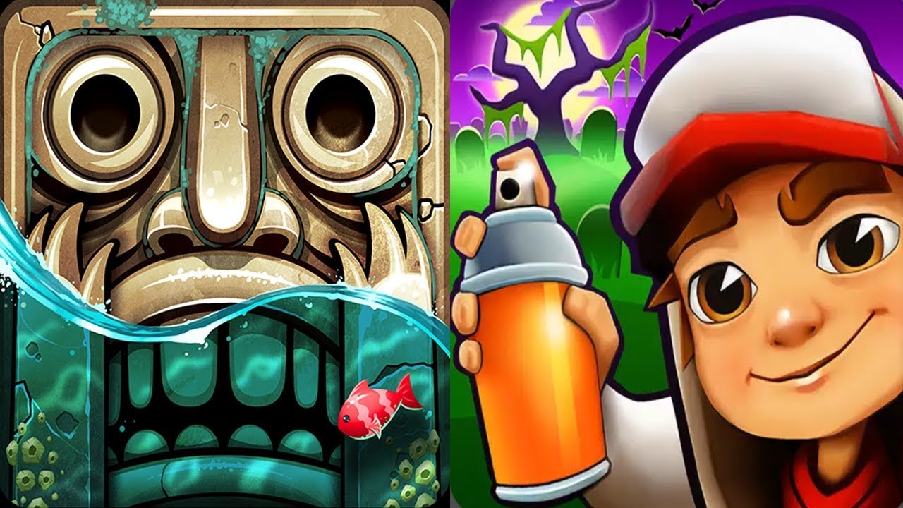 Temple Run 2 Pirate Cove VS Subway Surfers New Orleans Android iPad iOS Gameplay HD