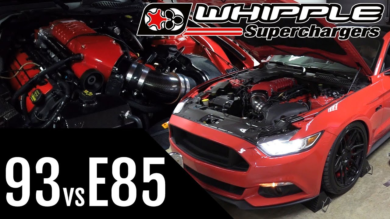 93 vs E85 - 2015 Mustang GT with Whipple Supercharger on the DYNO!