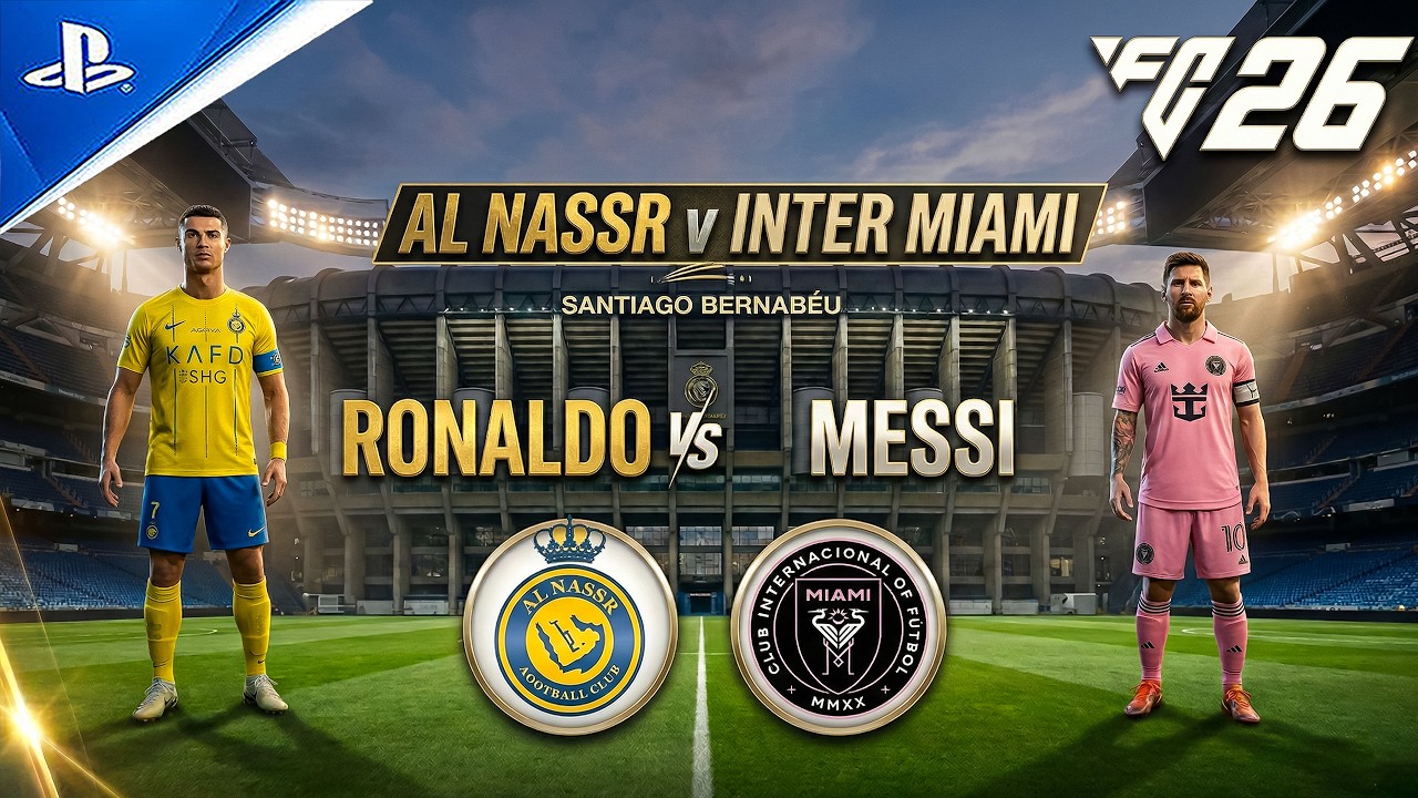 CR7 RETURNS TO THE BERNABÉU! 🏟️ Al Nassr vs Inter Miami | Messi vs Ronaldo | FC 26 PS5 4K