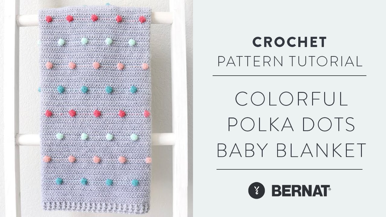 How to Crochet a Colorful Polka Dot Baby Blanket: Daisy Farm Crafts