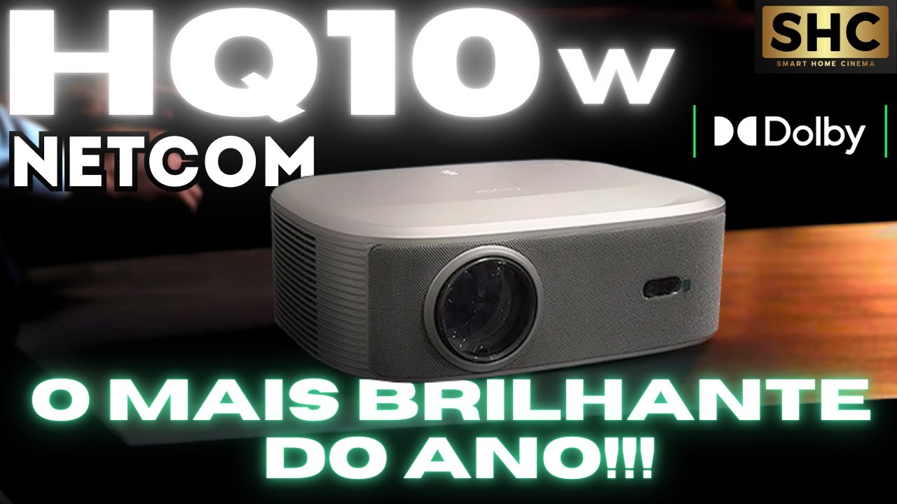 O MELHOR PROJETOR LCD LED do ANO! 👑 HQ10w Netcom Review