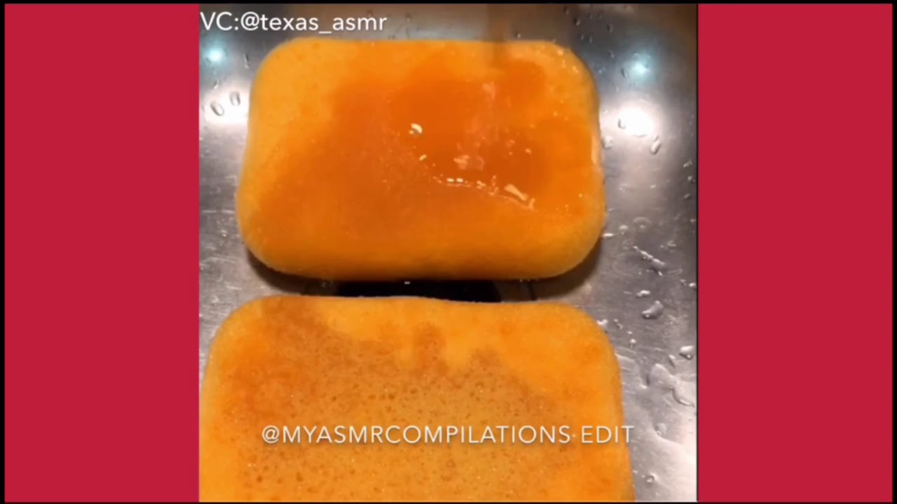 ASMR Sponge Squeezing Compilation #1