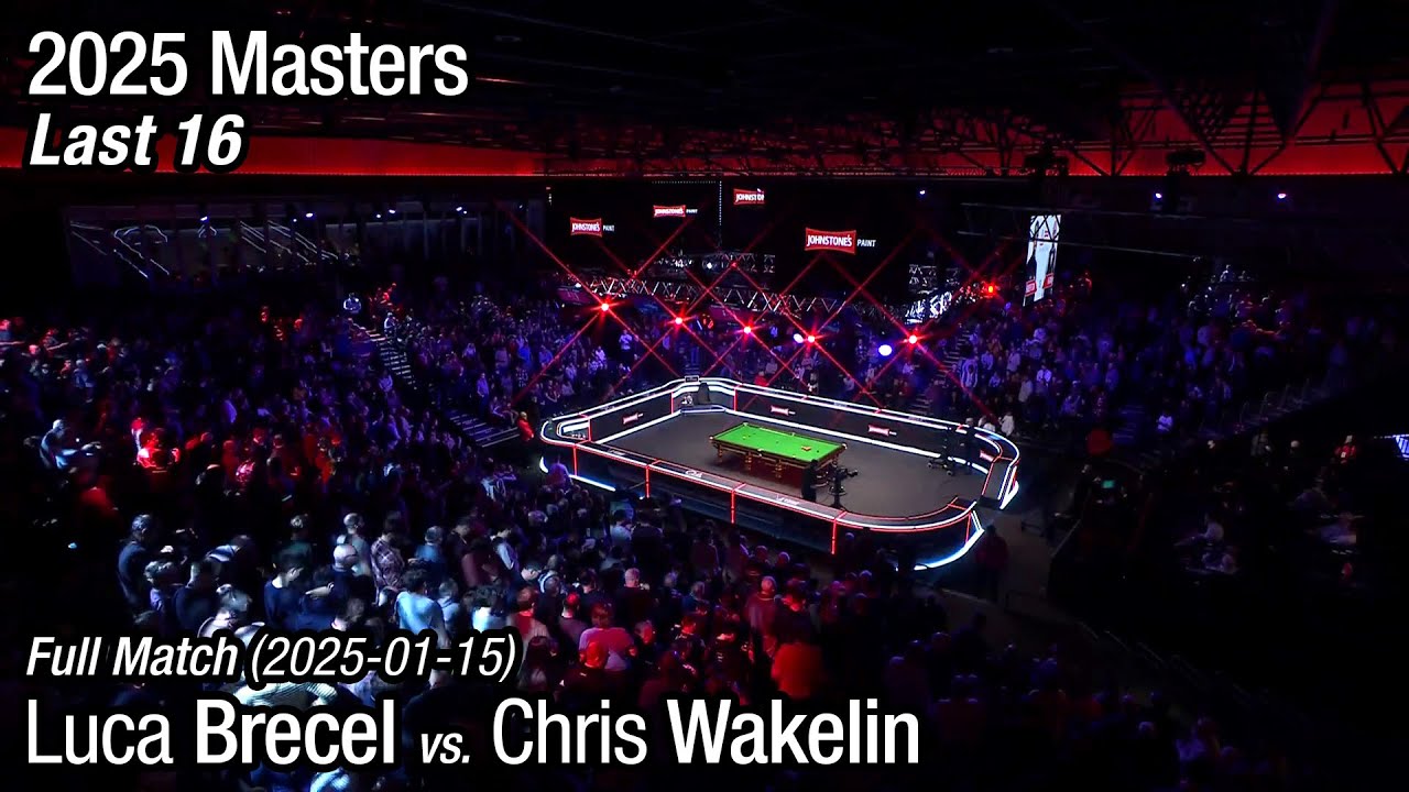 2025 Masters Last 16: Luca Brecel vs. Chris Wakelin (Full Match)