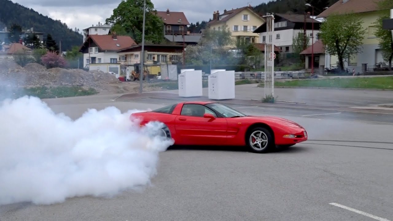 BURNOUT Corvette C5 !