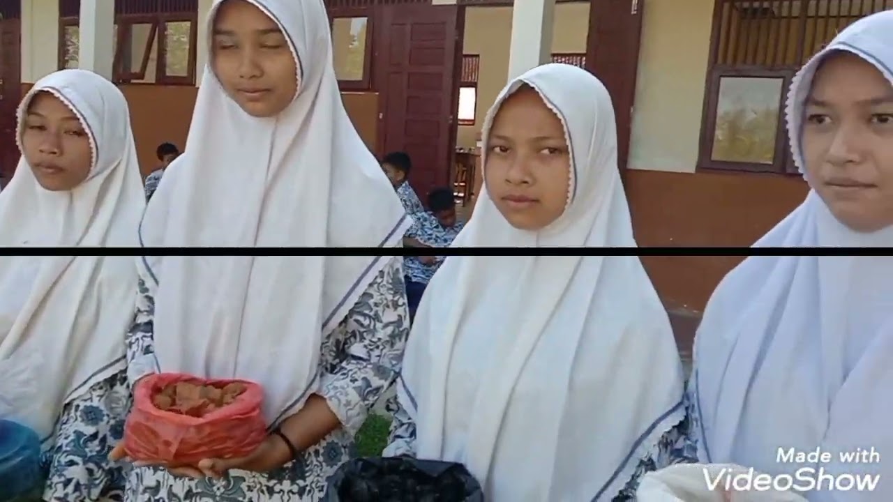 Praktek Penjernihan Air kls 8 SmpN1 muara Batu dg Ismayani,S.T
