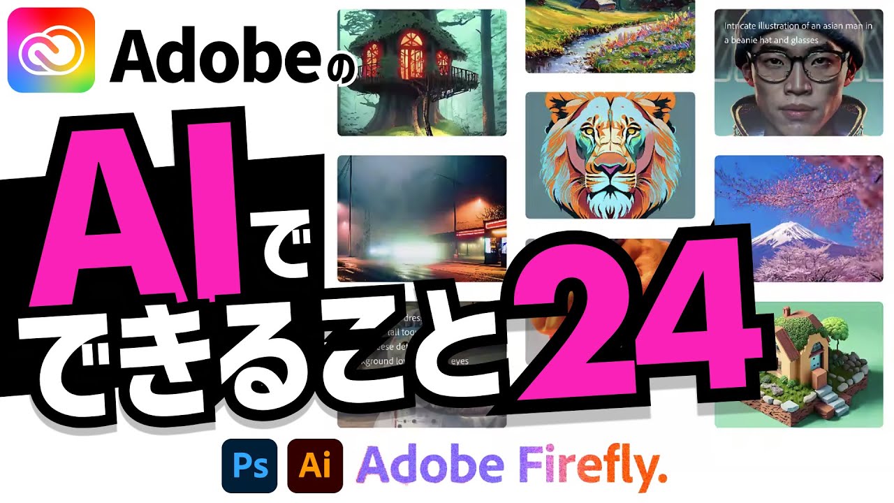 【Adobe アドビ】AIツール「Firefly - ファイアフライ」で出来る24のこと。