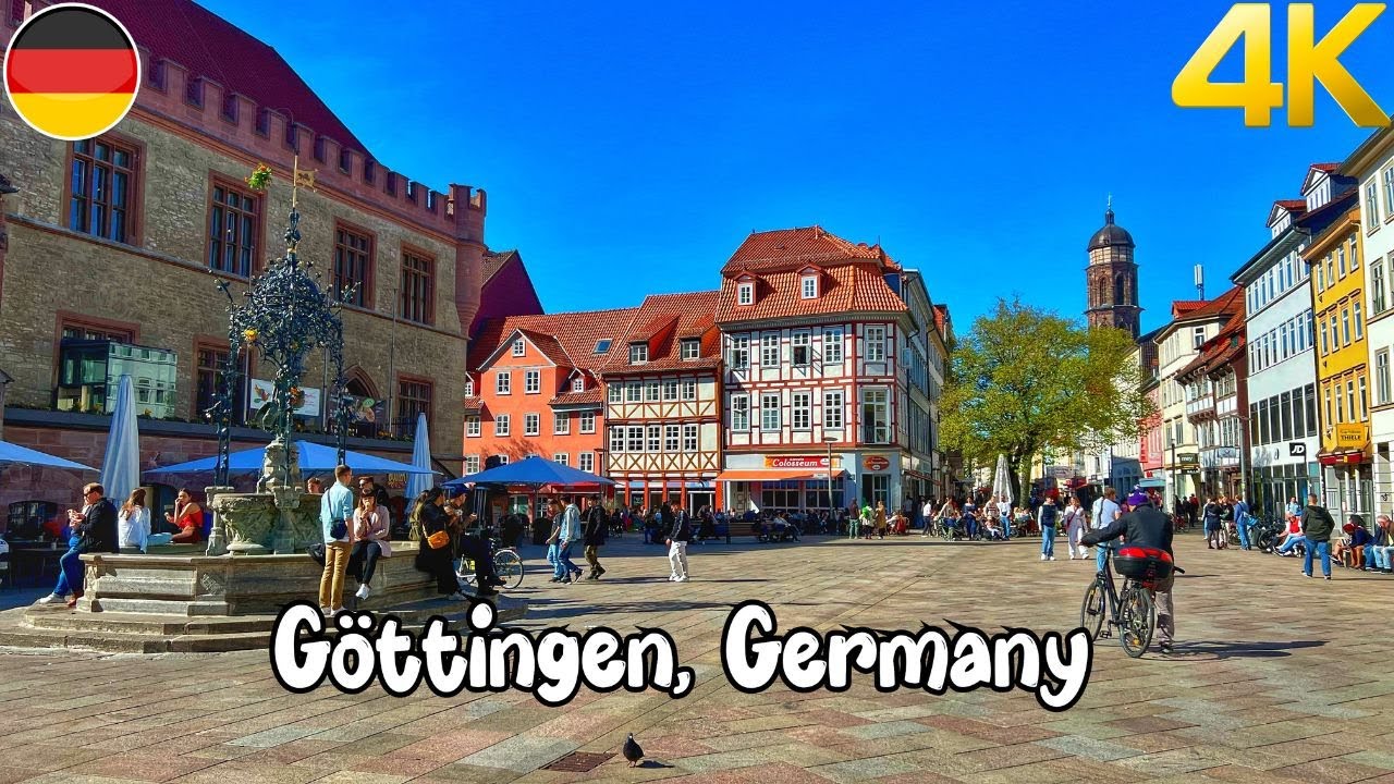 Göttingen, Germany walking tour 4K - A beautiful German city