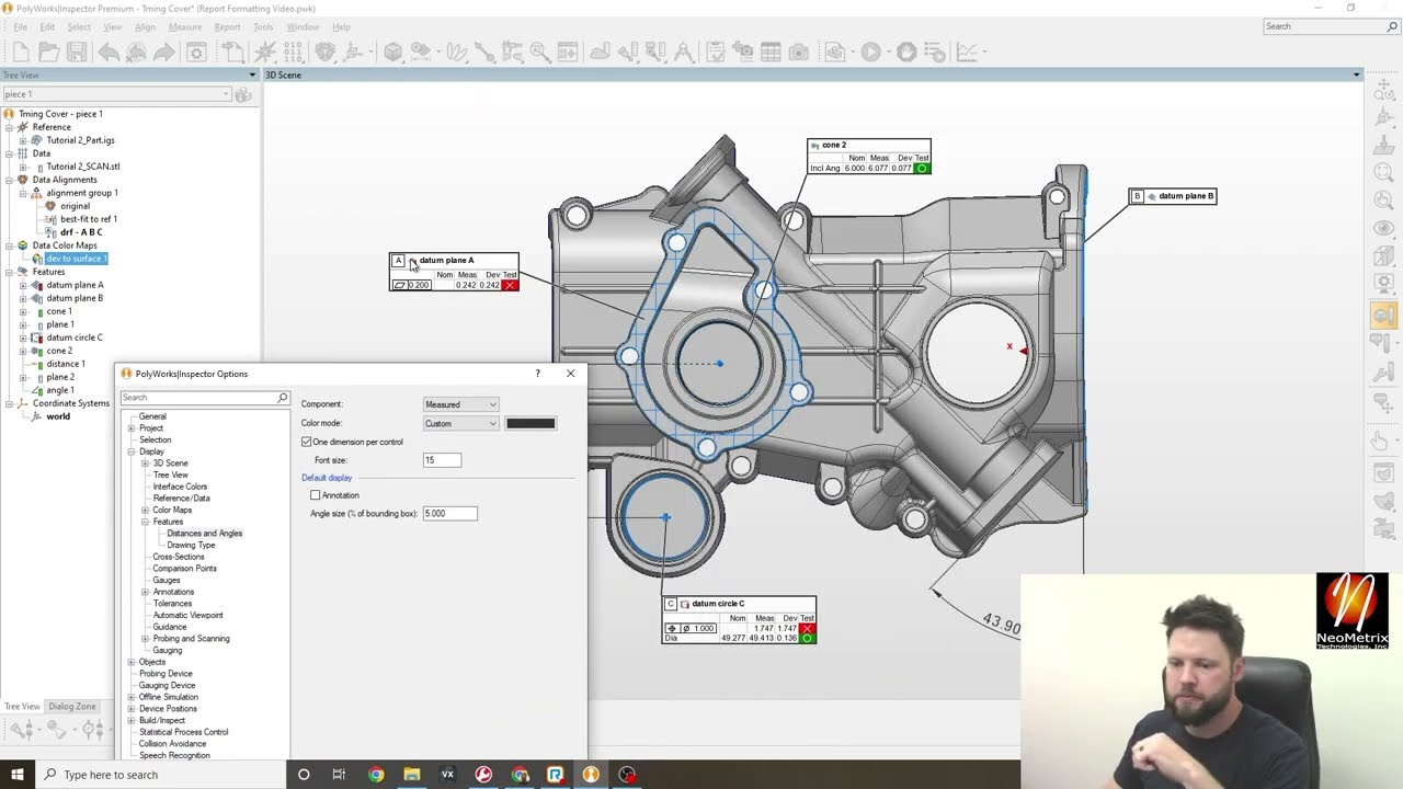 Changing Polyworks Annotation Sizes
