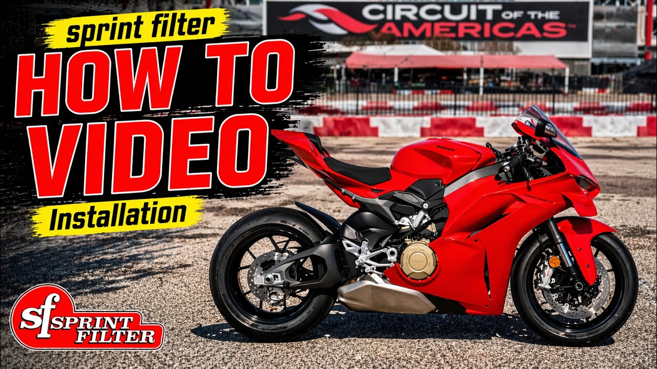 2025 Ducati Panigale V4 Sprint Filter installation video!