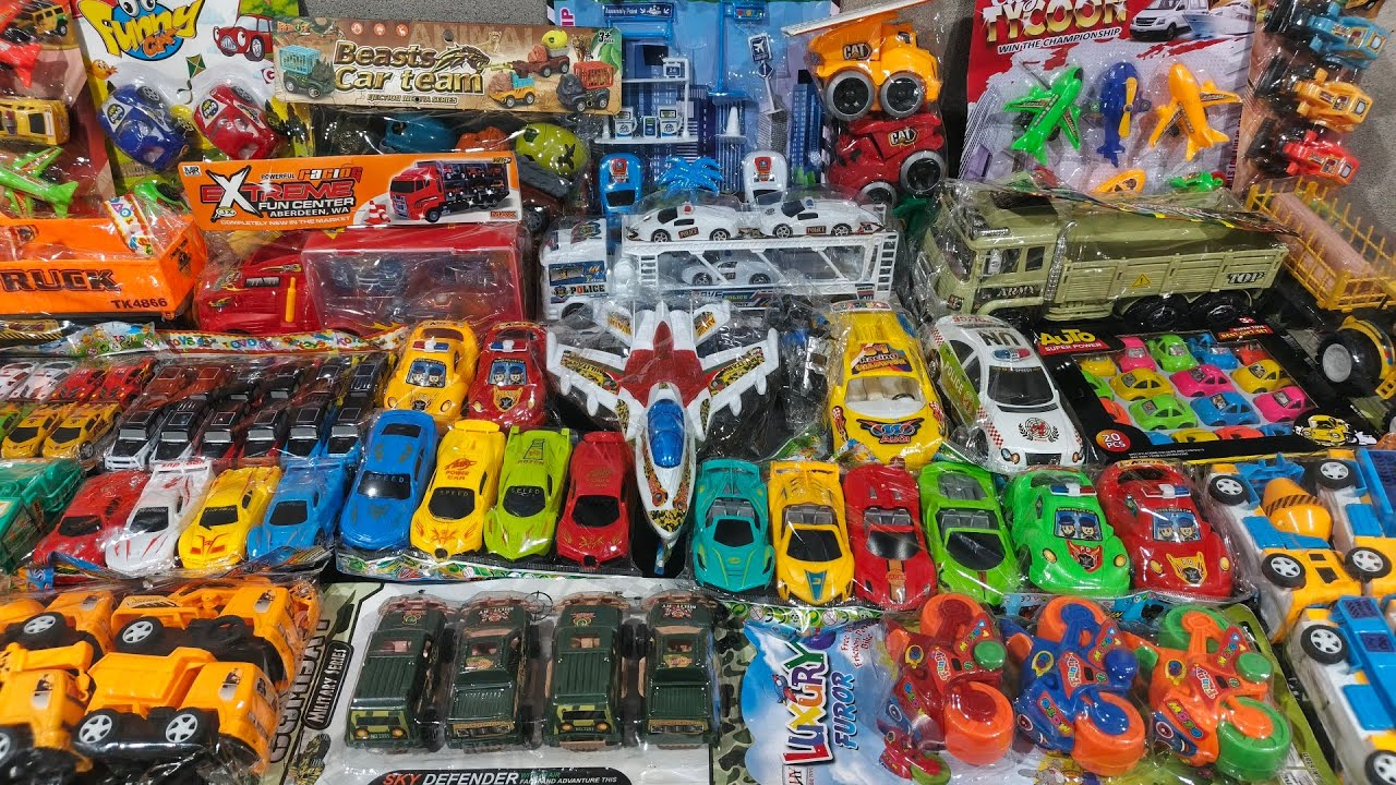 3:29 Minutes Satisfying with Unboxing Police Track Mini Car Set | Police Helicopter Set Car Video