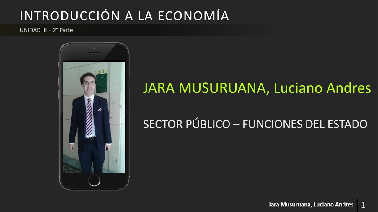 Sector Público, Funciones del Estado - Unidad III - 2° parte