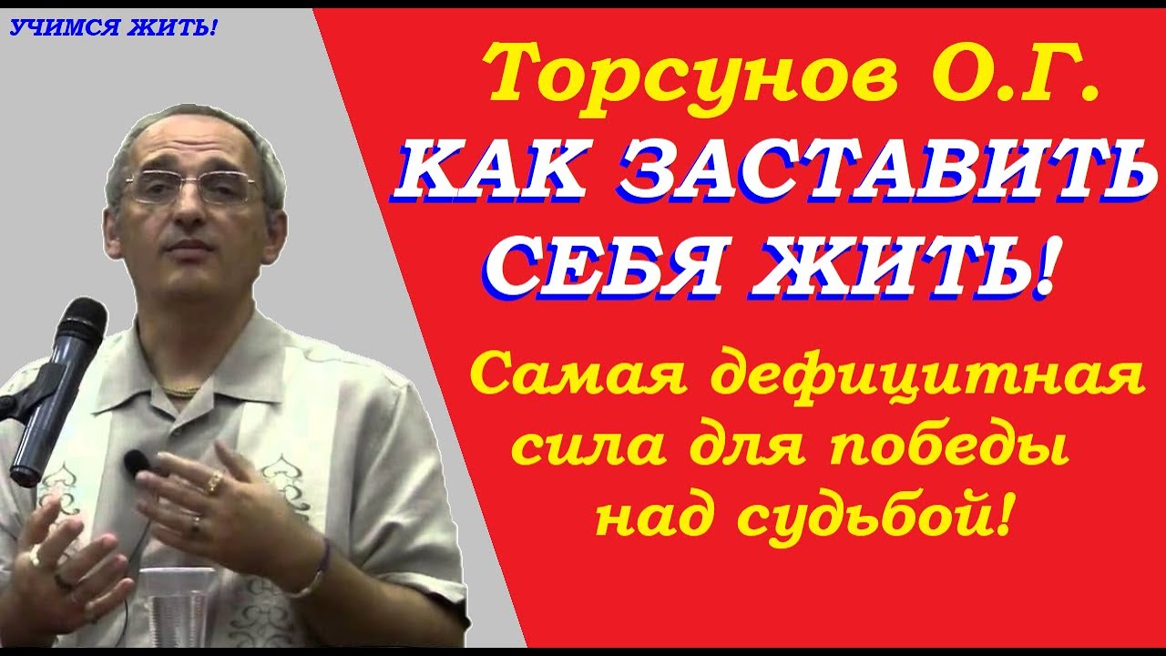 Торсунов О.Г. Как заставить себя жить. Самая дефицитная сила для победы над судьбой. Учимся жить.