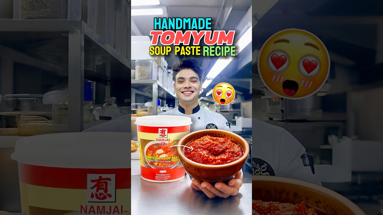 🔥 Handmade Tom Yum Paste | Very Simple Thai Flavour at Home 🍜😋.  