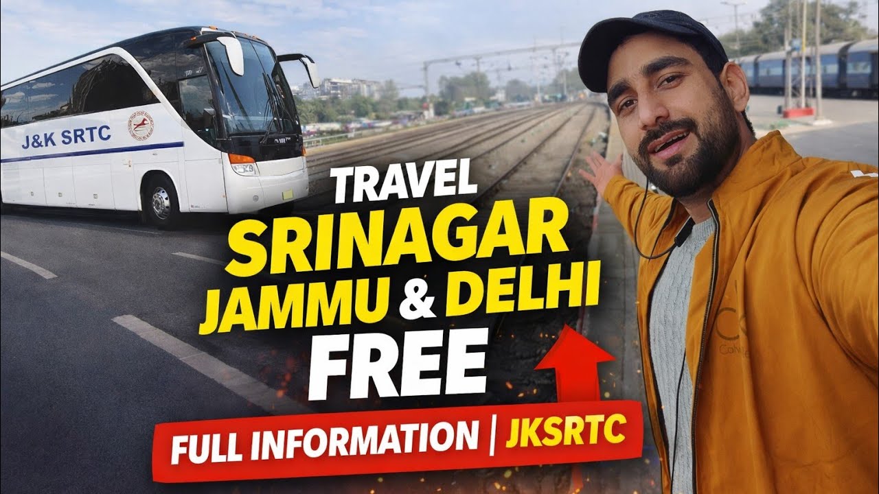 Travel Srinagar To Jammu FREE Bus Fare | FULL INFORMATION | JKSRTC