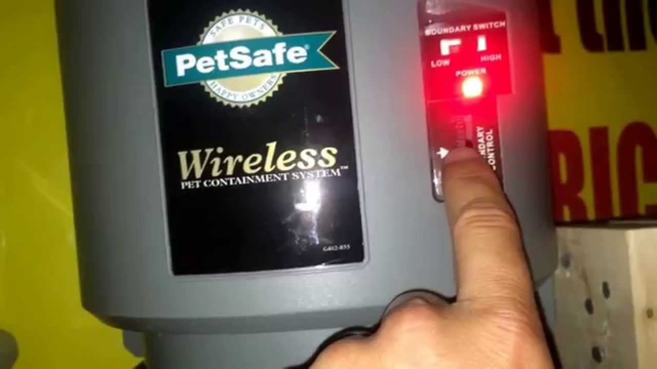 Как отрегулировать дальность и синхронизировать ошейник PetSafe Wireless Pet Containing System