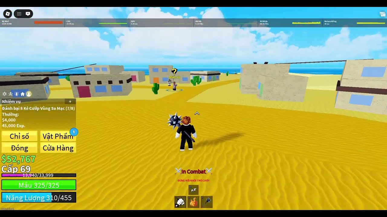 hành trình lên lv max trong blox fruit p3