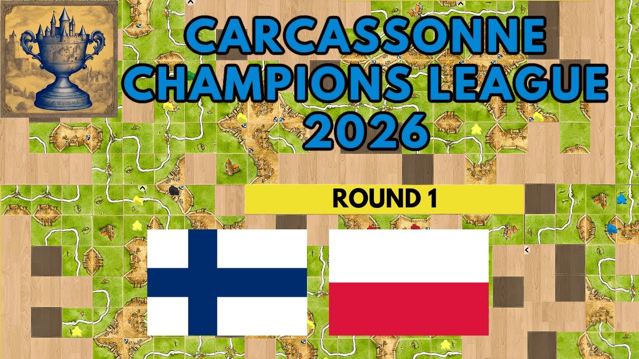 World Champion vs World #3 (Carcassonne Champions League 2026 Round 1 Day 7)