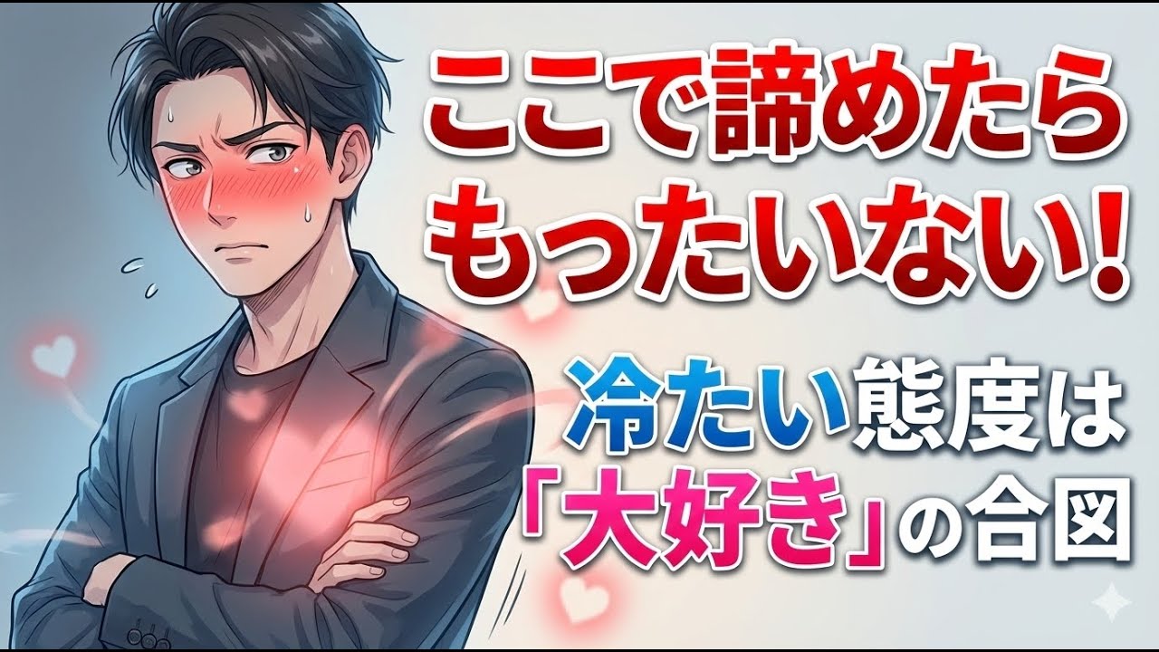 【男の本音】冷たいのは、あなたに夢中だからです。本気で惚れた女性の前でだけ素直になれない男の行動５選#恋愛心理 #男性心理 #好きサイン