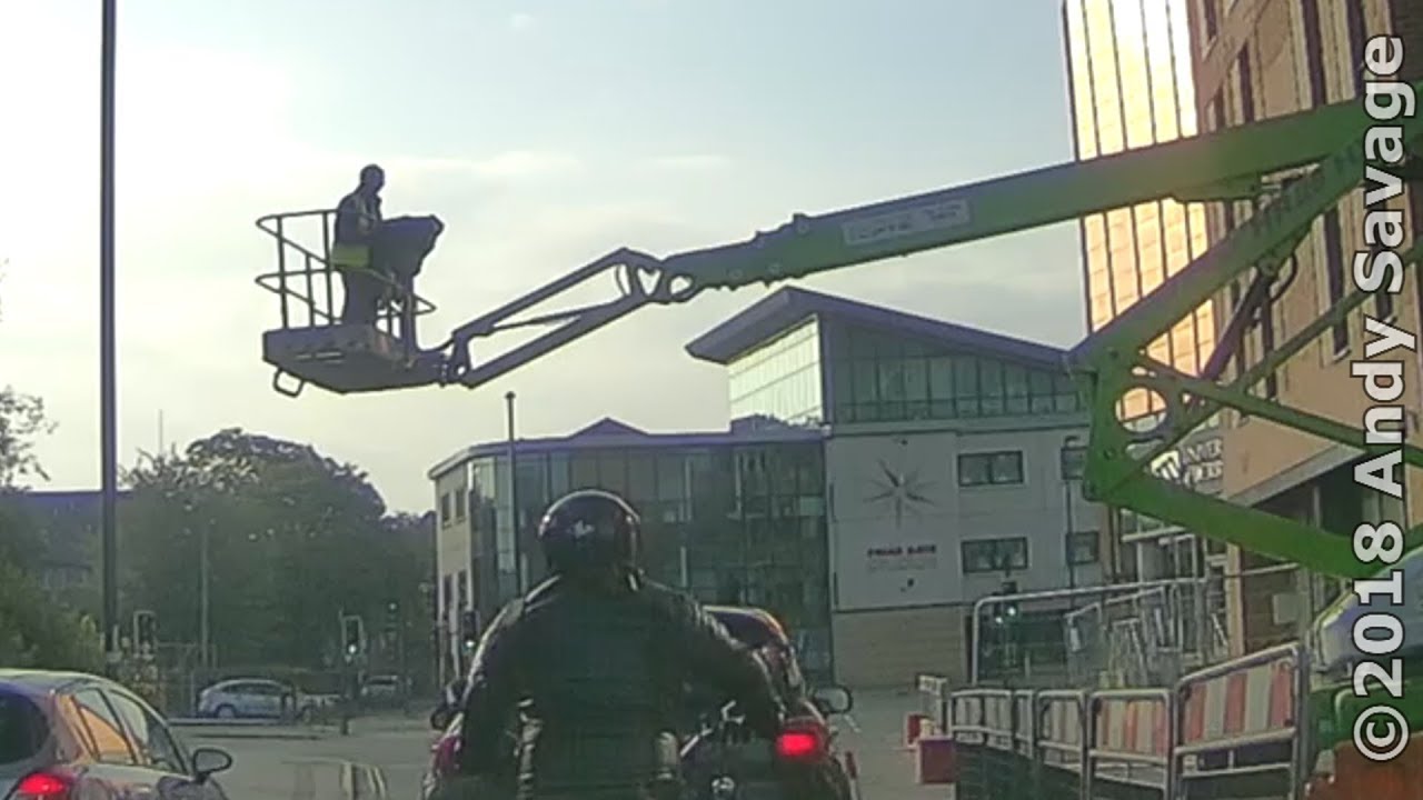 Cherry Picker causing chaos on Agard Street, Derby. 