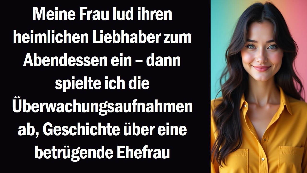 Meine Frau lud ihren heimlichen Liebhaber zum Abendessen ein – dann spielte ich die