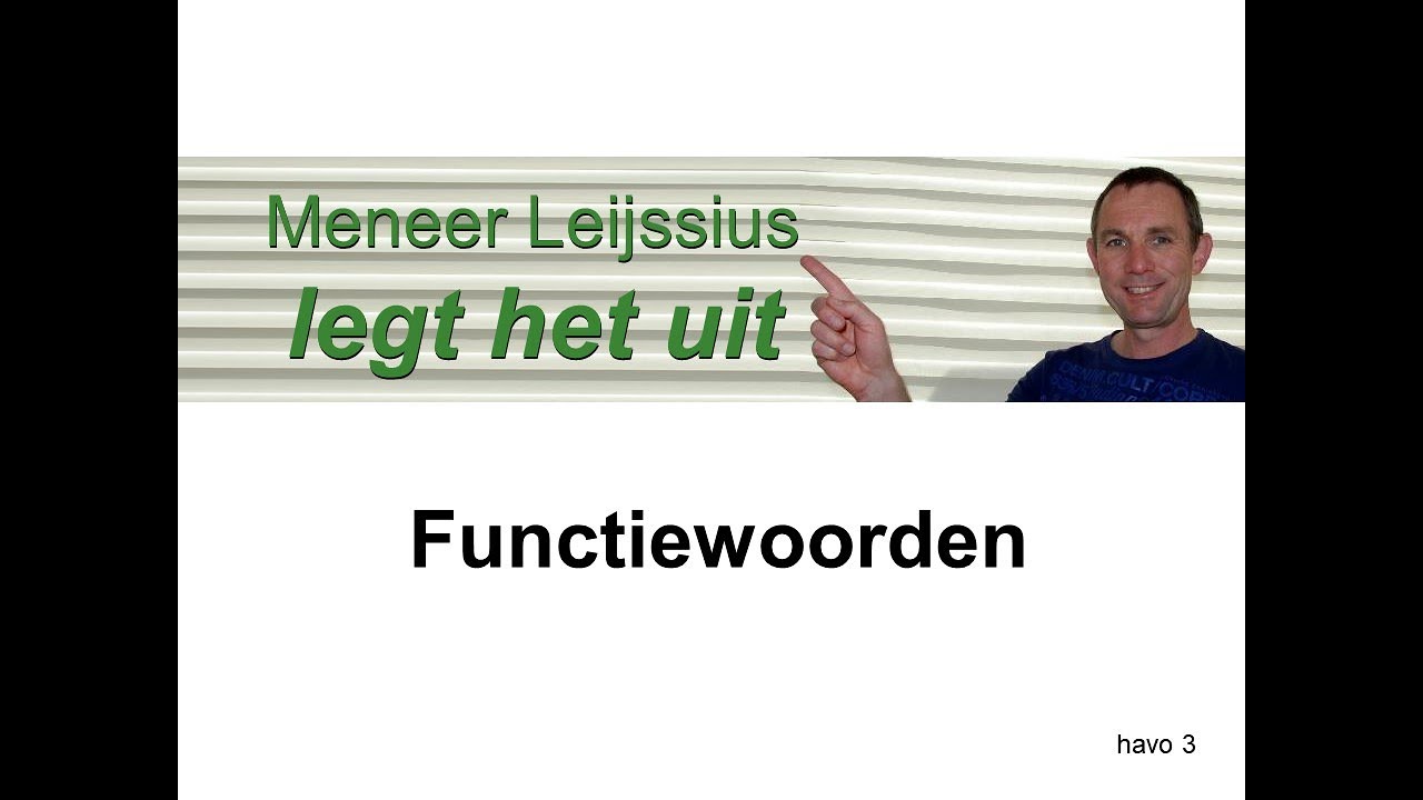 Functiewoorden