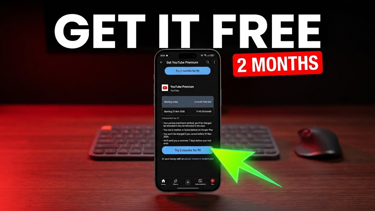 Claim 2 Months of Free YouTube Premium (Official Method)