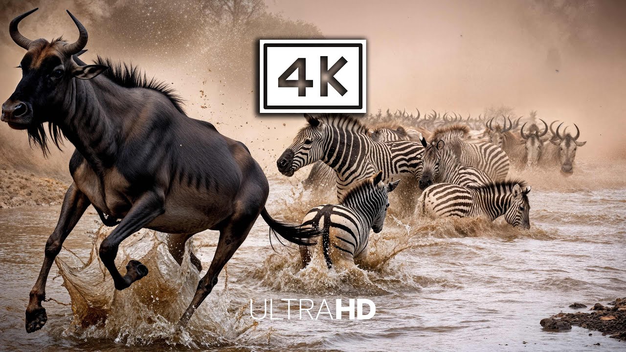 4K WILD AFRICA – Relaxing Piano Aura Across Boundless Wilderness