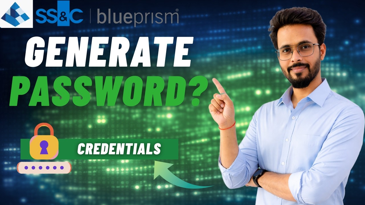 👉 Generate Password in Blue Prism | Credentials VBO Explained (Step-by-Step)