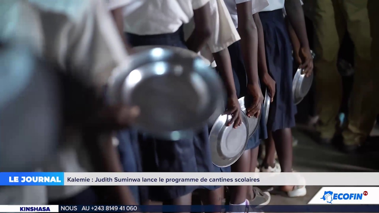 JT 12H 03 MARS 2026 :  KALÉMIE : JUDITH SUMINWA LANCE LE PROGRAMME DE CANTINES SCOLAIRES