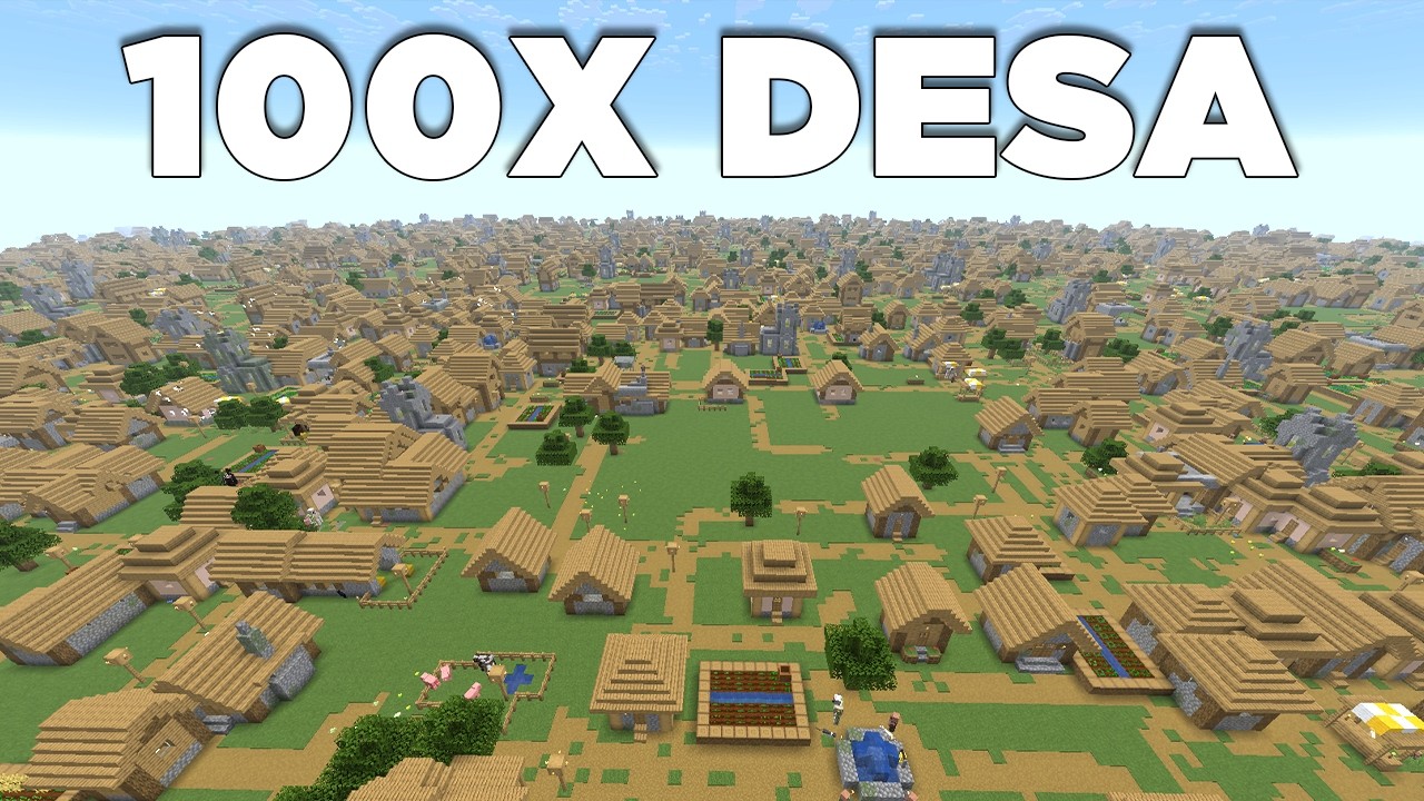 Bisakah Aku NAMATIN Minecraft Tapi SPAWNRATE STRUCTURE 100x!?