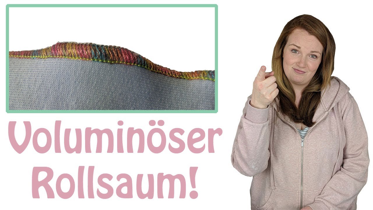 Profi Rollsaum mit der Overlockmaschine nähen | Overlocktipps