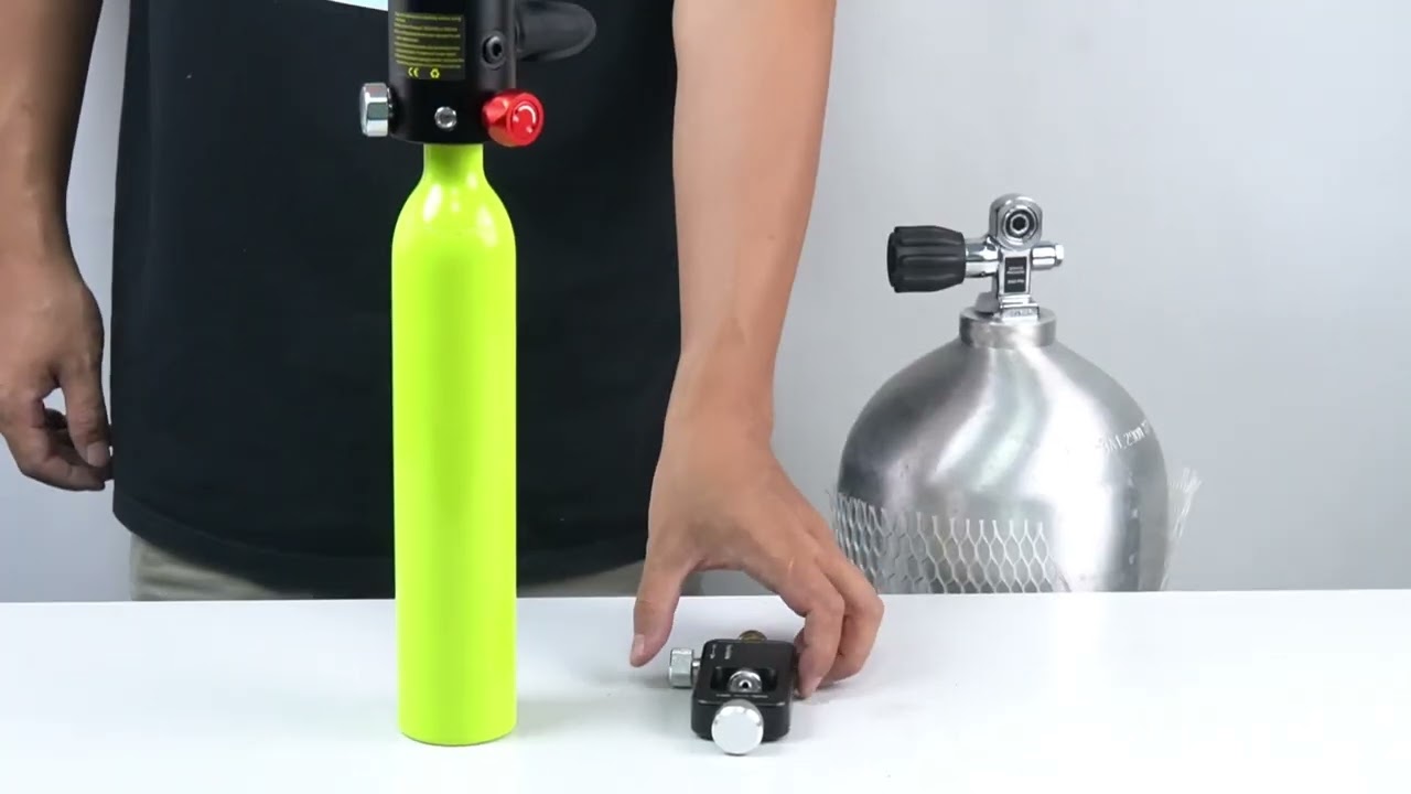 0.5L mini scuba tank Assembly Video from DEDEPU