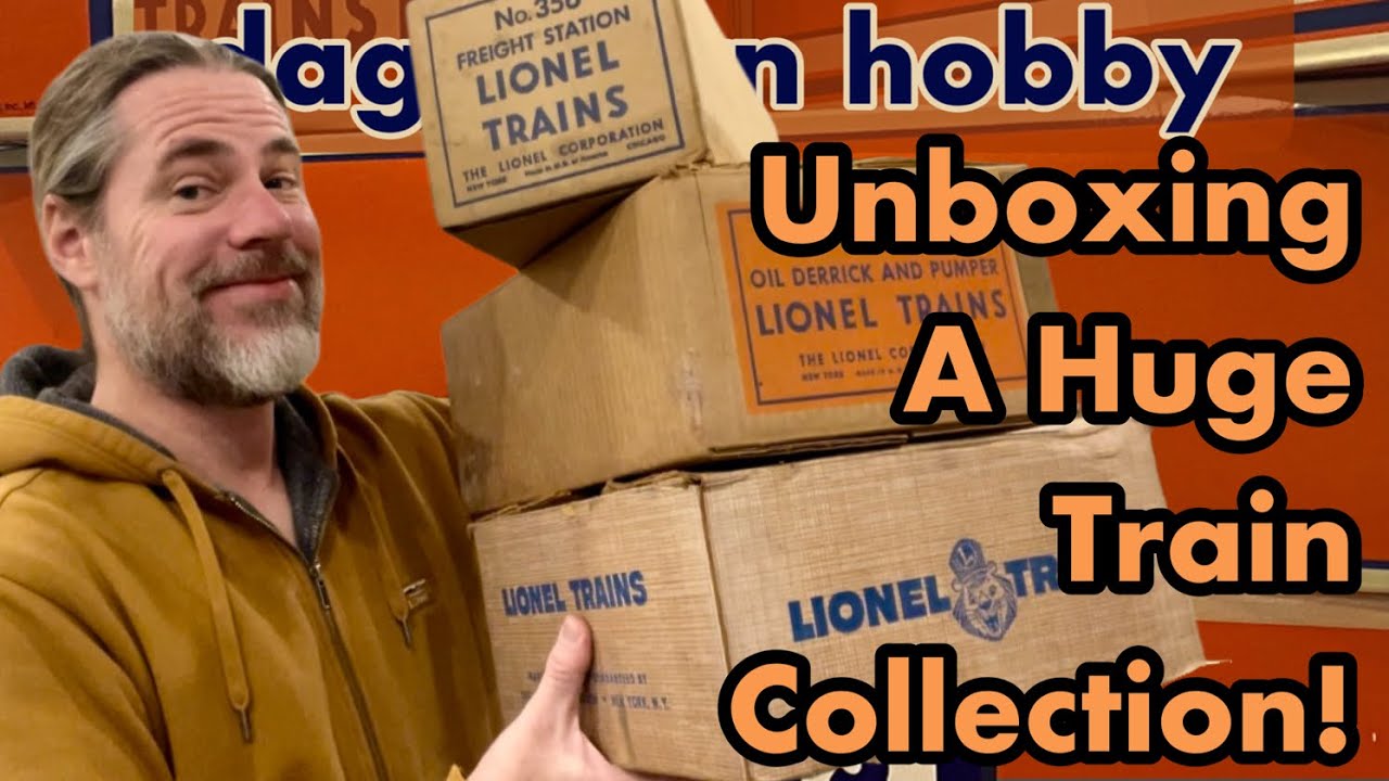 Unboxing a Huge Train Collection - Prewar Gauge 1 Tin to Postwar Lionel to Modern Z Scale