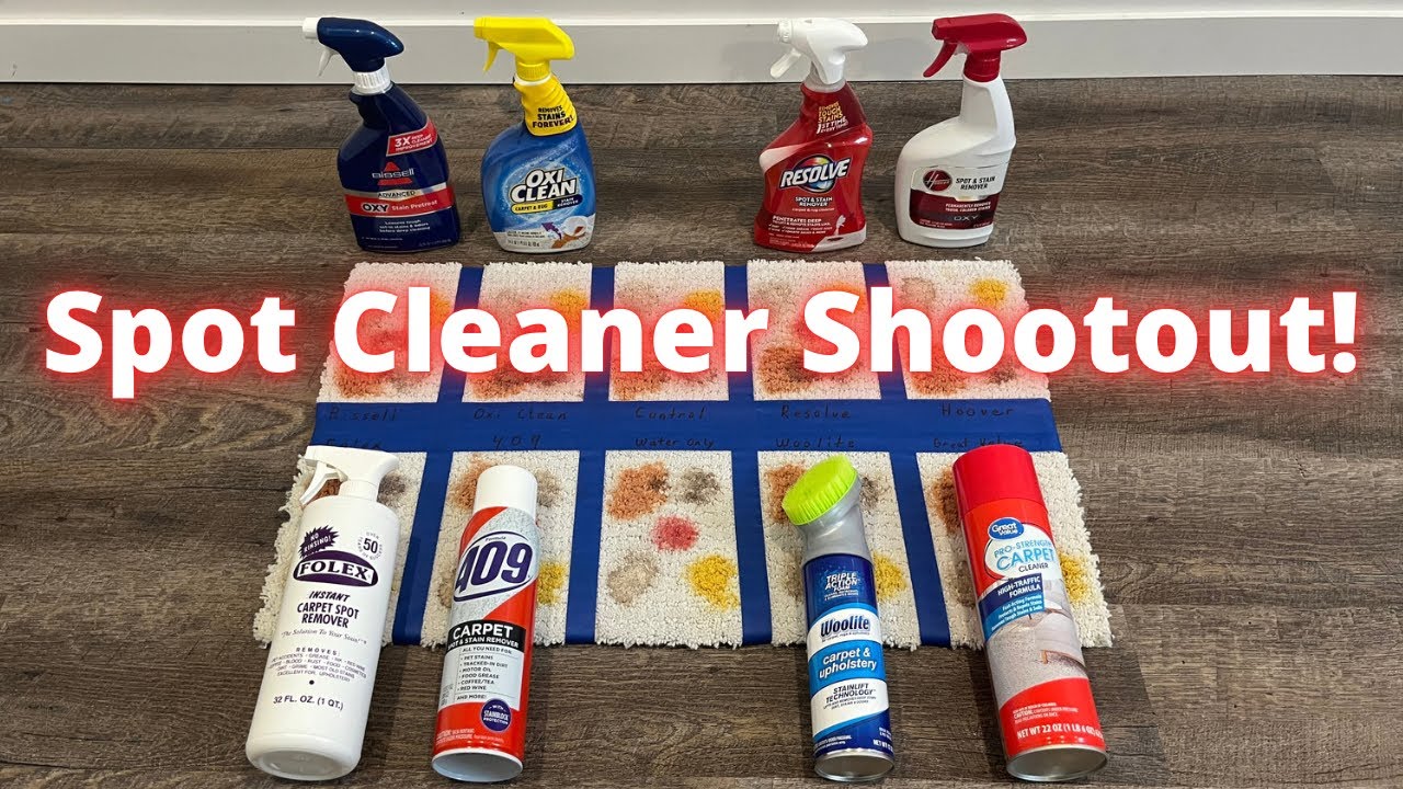 What stain remover is the best? Testing 8 of the top carpet spot cleaning brands.
