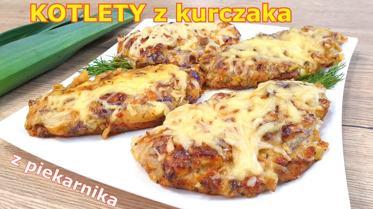 Mięciutkie kotlety z fileta kurczaka z piekarnika 👌 pyszny obiad bez wysiłku na spotkania rodzinne 👍