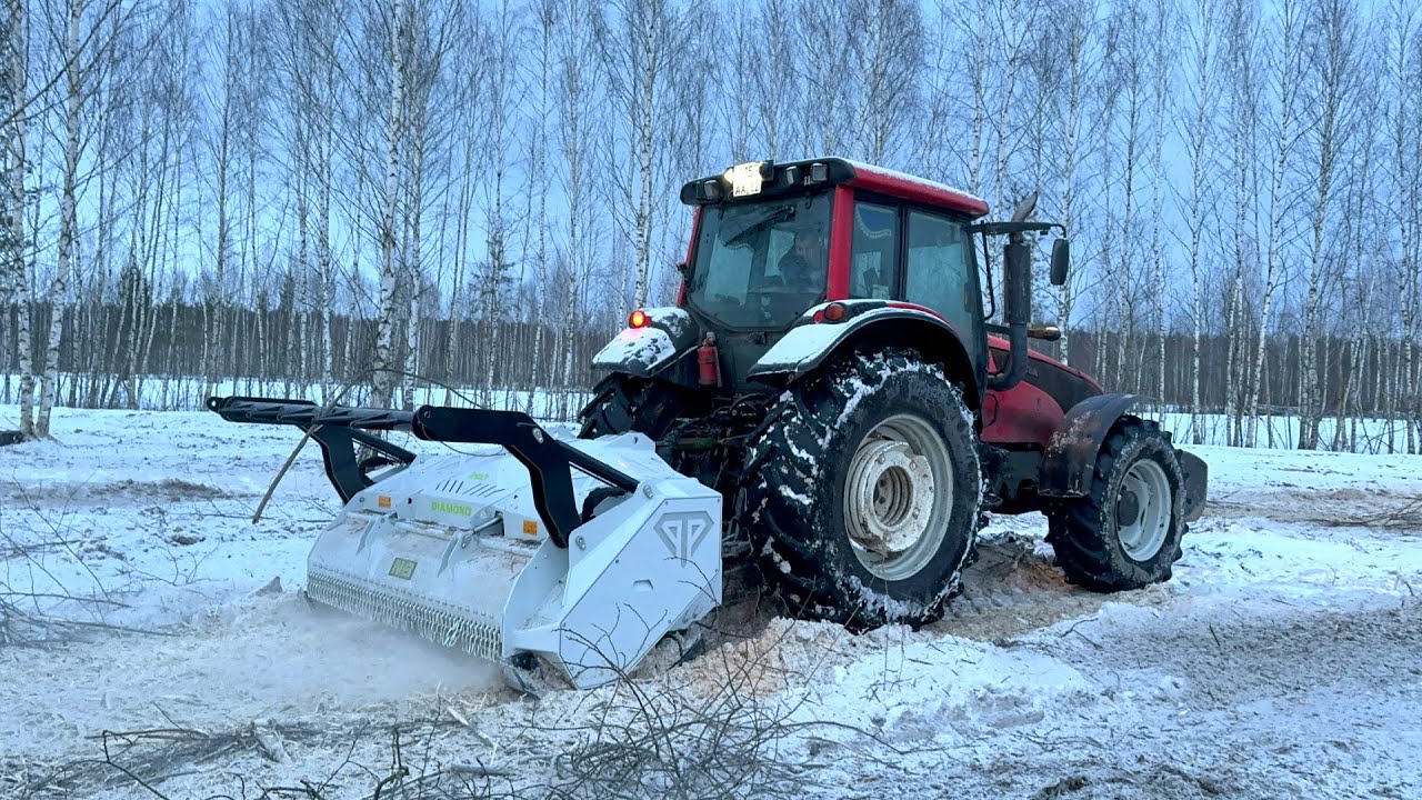 Трактор Valtra T191 с мульчером NB DIAMOND TDD 200