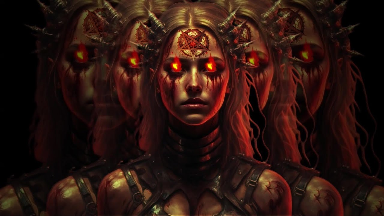 ''The Sinister Veil'' 1 Hour Female Voice Demonic Hypnosis Meditation | Dark Ambient Music Video