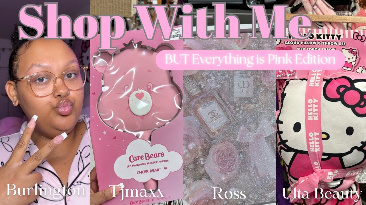 SHOP WITH ME 🎀🌸🩷 | Pink Edition! Feat. Burlington, TJMaxx, Ross, & Ulta Beauty 