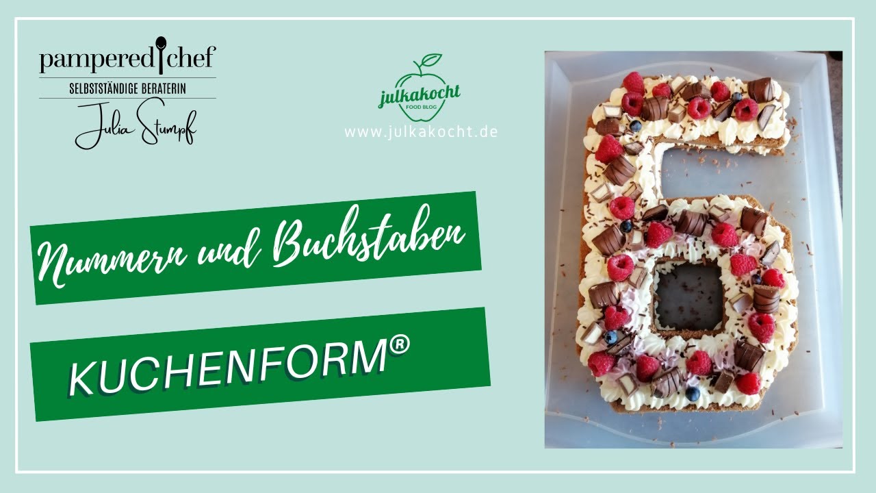 Kuchenform für Nummern und Buchstaben von Pampered Chef®️