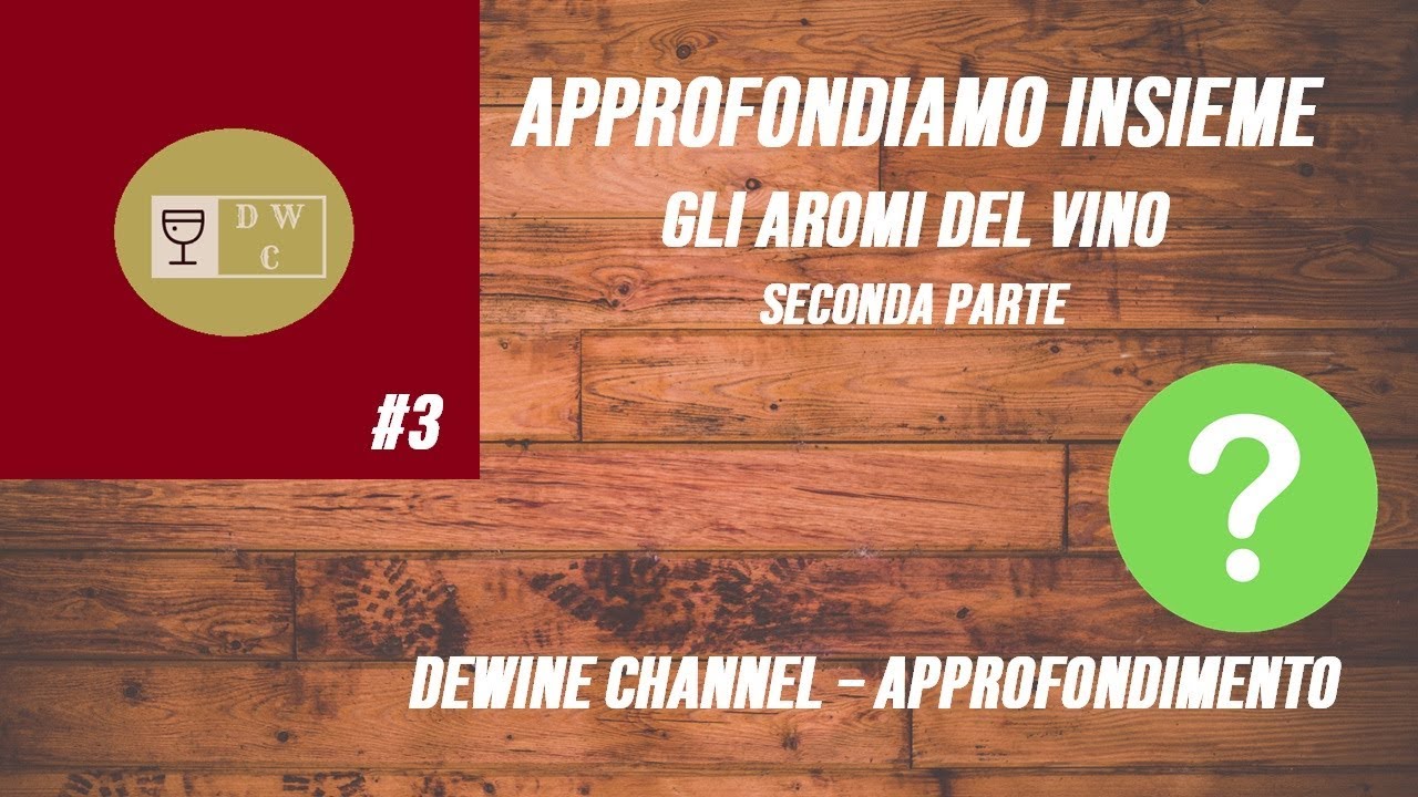 APPROFONDIAMO INSIEME #3 - GLI AROMI DEL VINO (PARTE 2)