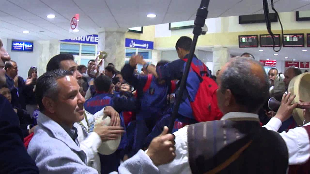 وصول اشبال المستقبل الرياضي بجمال لكرة الرقبي بمطار المنستير الدولي