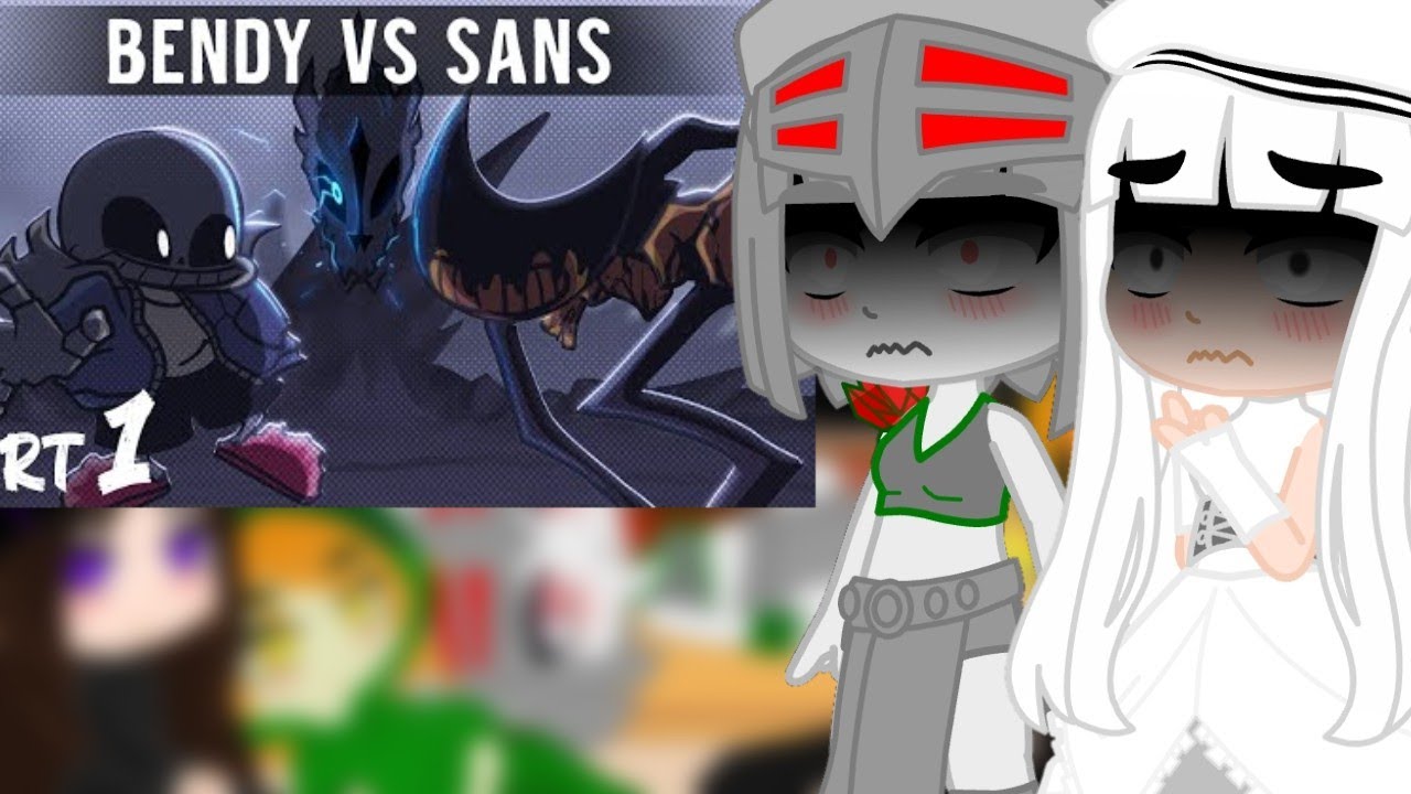 Mob Talker React To Sans Vs Bendy by MORØ Nighteye (REQUESTED)