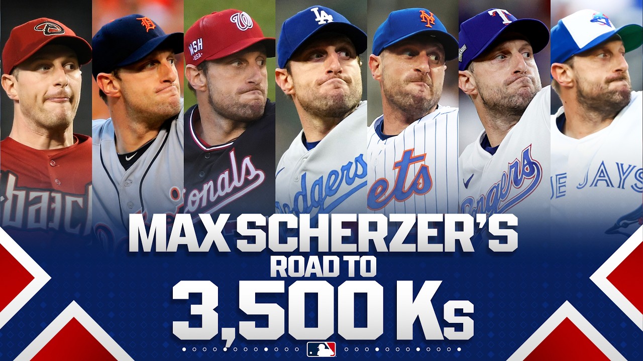 Max Scherzer jako 11. miotacz w HISTORII osiąga 3500 strikeout&oacute;w! 🐐💪