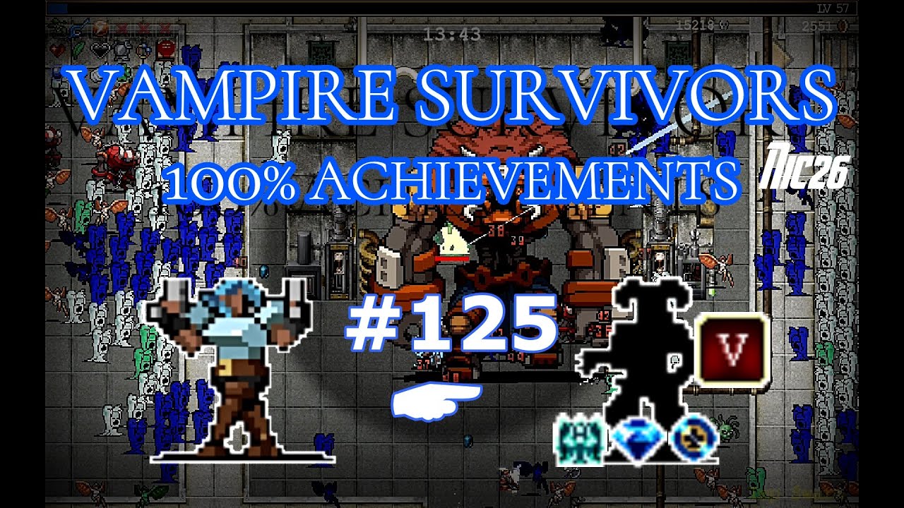 Vampire Survivors - 125 Unlock Chula-Reh, Chaos Lazulia, Wax Fetish, Darkana (V), Joker Disk