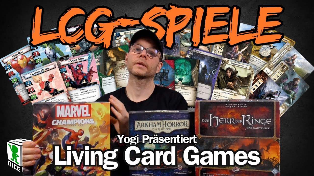 Wer soll das alles Spielen. Yogi präsentiert Living Card Games