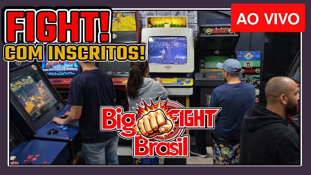 BIG FIGHT BRASIL -  FIGHTCADE - JOGANDO COM INSCRITOS!  #600subs #fightcade2 #fliperama #fightcade