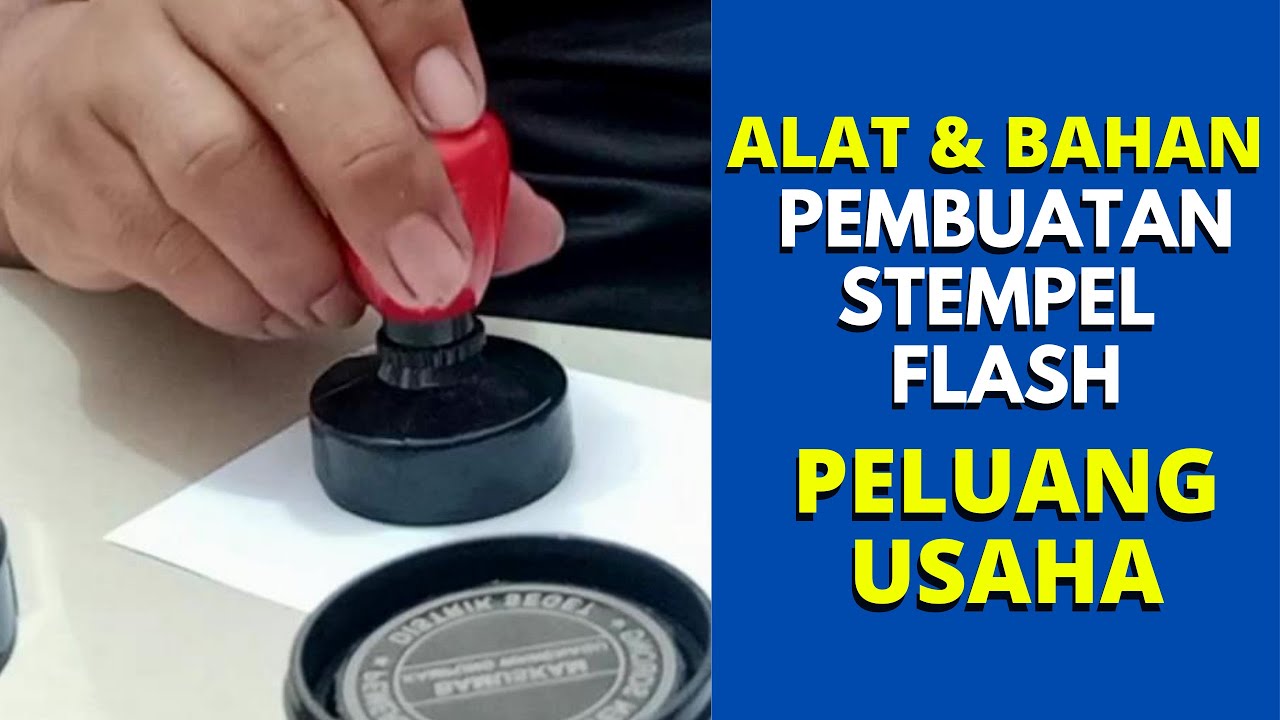 Alat dan bahan pembuatan stempel