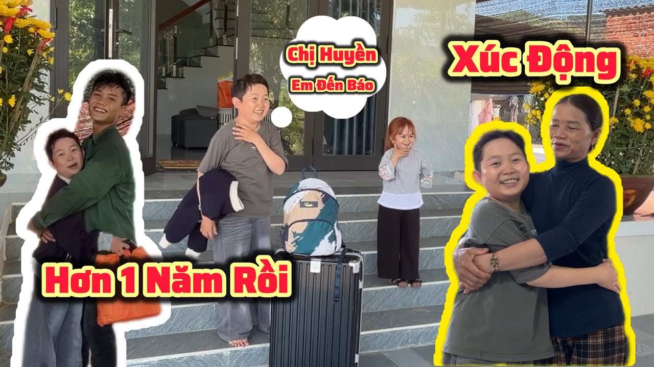 Tài Tí Tẹo Gặp Sự Cố Khi Ra Nhà Chị Huyền Hrê - Xúc Động Khi Mẹ Và Em Phong Sau 1 Năm Gặp Nhau