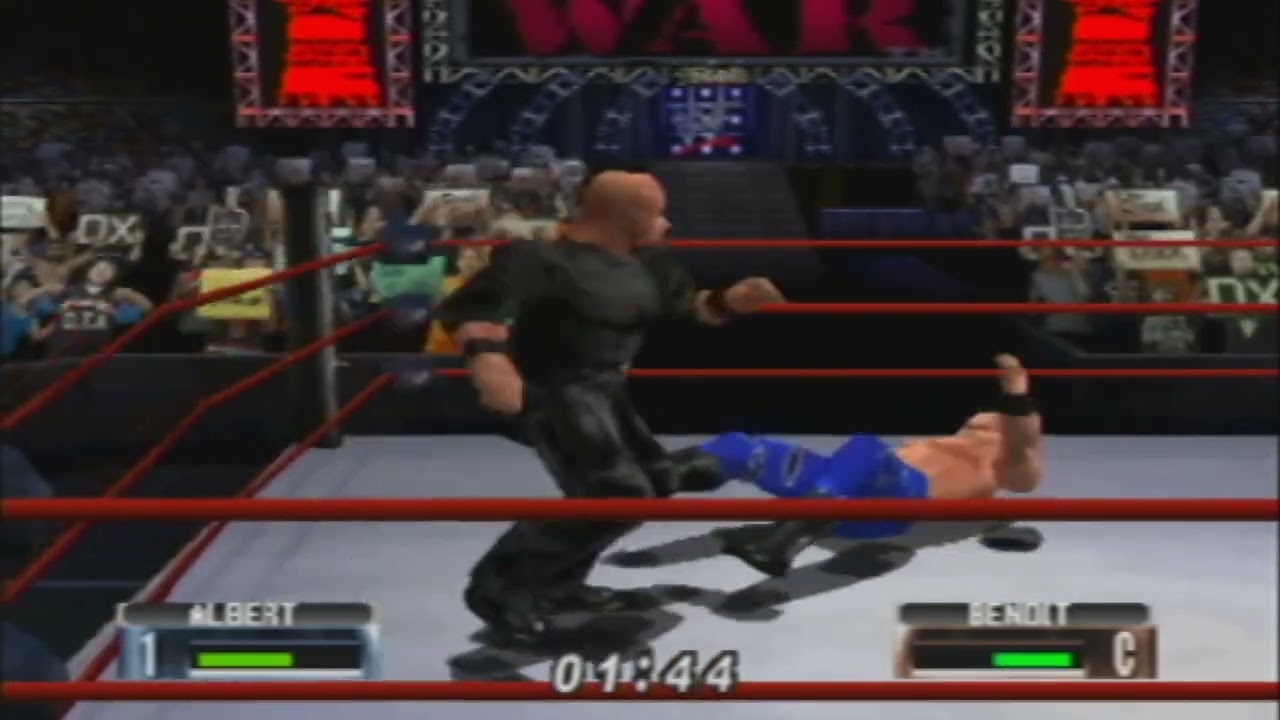 WWF No Mercy - N64 Gameplay - Albert vs Chris Benoit