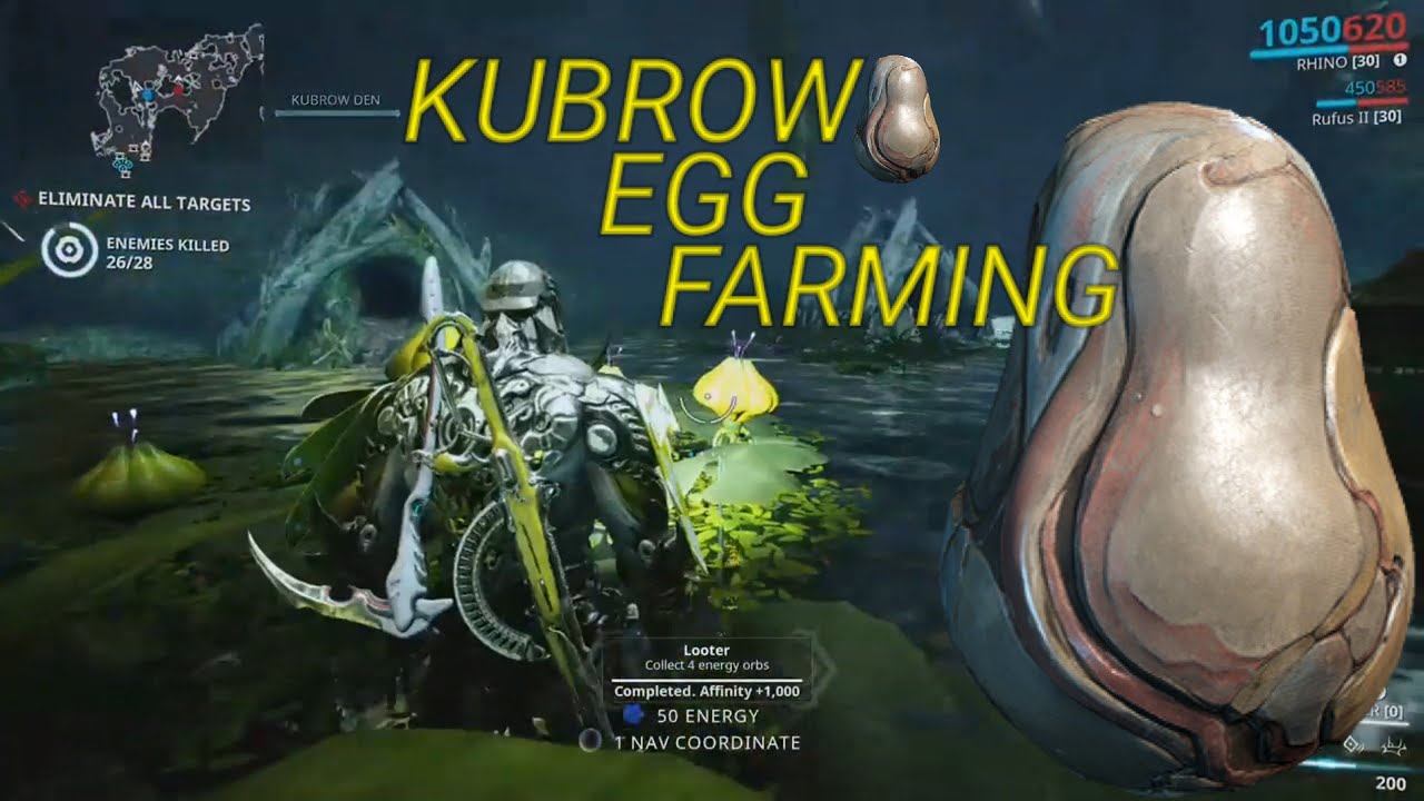 Warframe | Easy Guide to Farming KUBROW EGGS!